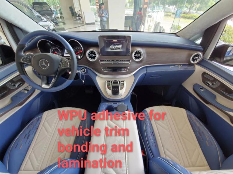  Application of thermally activated water-based polyurethane adhesive in automotive trim